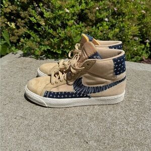 Sz8 Nike Blazer SB mid Sashiko pack sesame